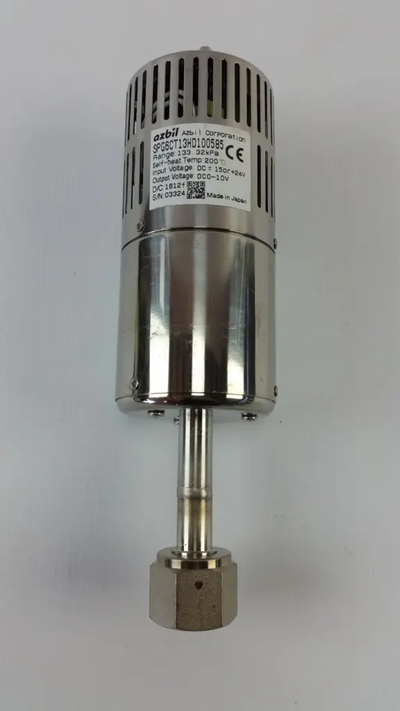 Azbil SPG6CT13HD100585 sapphire capacitance diaphragm gauge, stainless body with process fitting