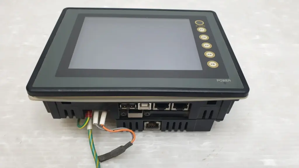 Fuji Electric UG230H-LS4 5.7-inch POD operator panel, front and rear ports