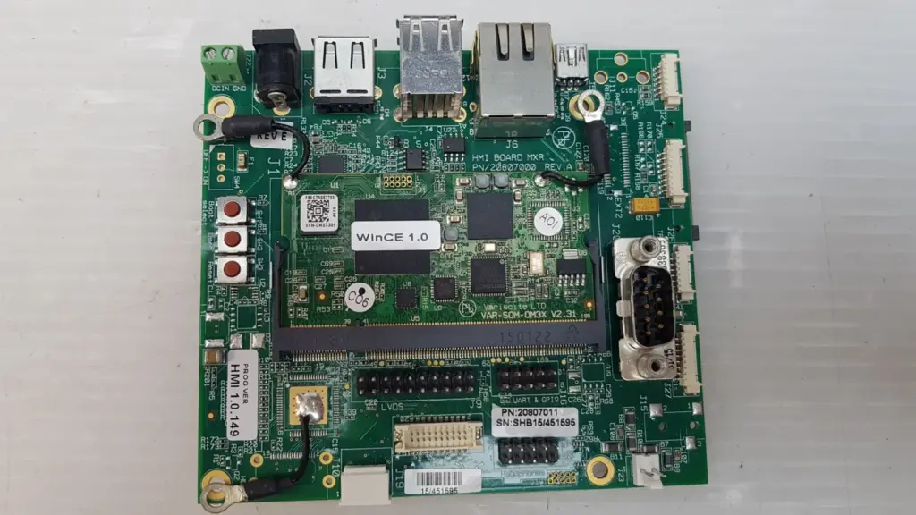 Lumenis HMI Board MXR 20807011 top view with Variscite module and connectors