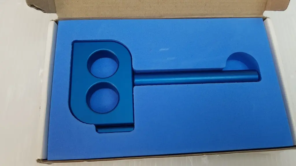 Lumenis AC-1085400 FiberLase HP Bending Tool in its box with blue foam insert