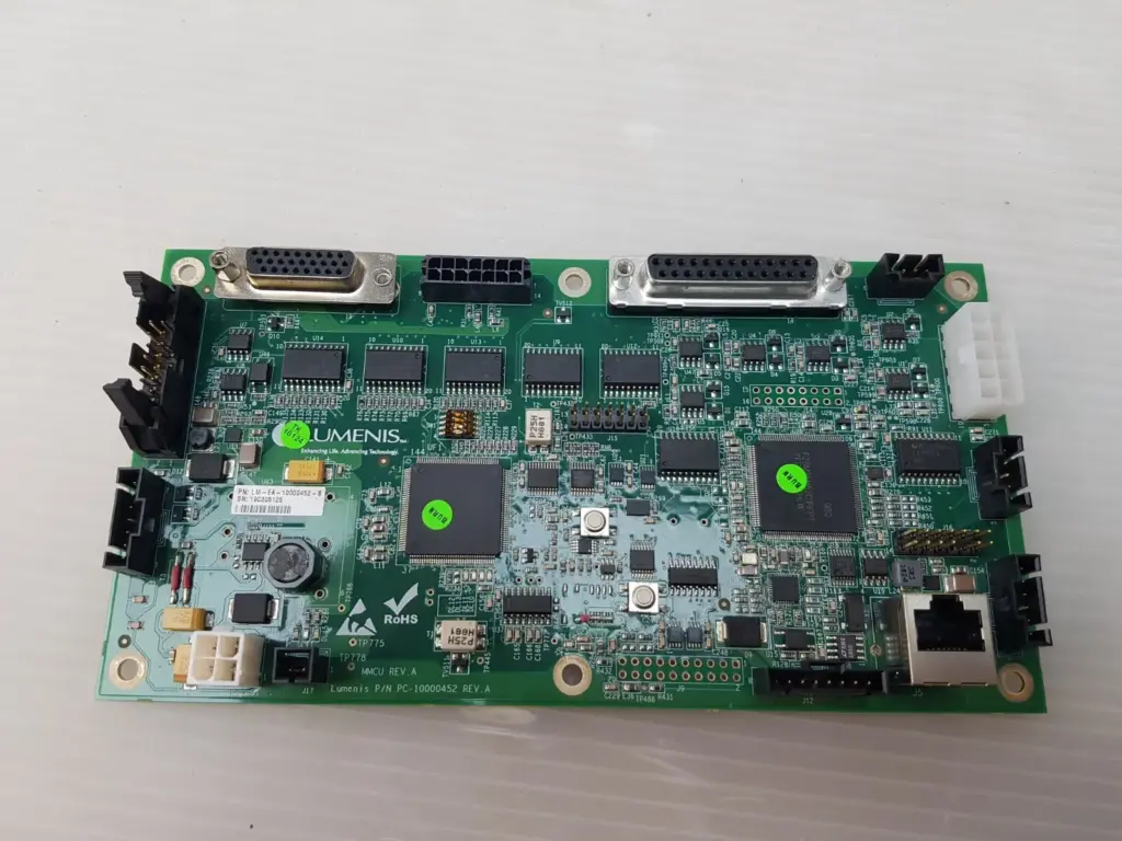 Lumenis LM-EA-10000452-B MMCU circuit board, component side, with D-sub and RJ-45 connectors