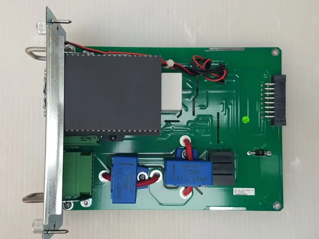Lumenis Safety Module board LM-EA-1143911-D on its front plate, top view