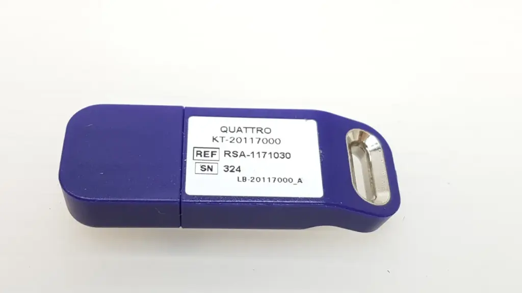 Lumenis Quattro KT-20117000 HASP key with REF RSA-1171030 label