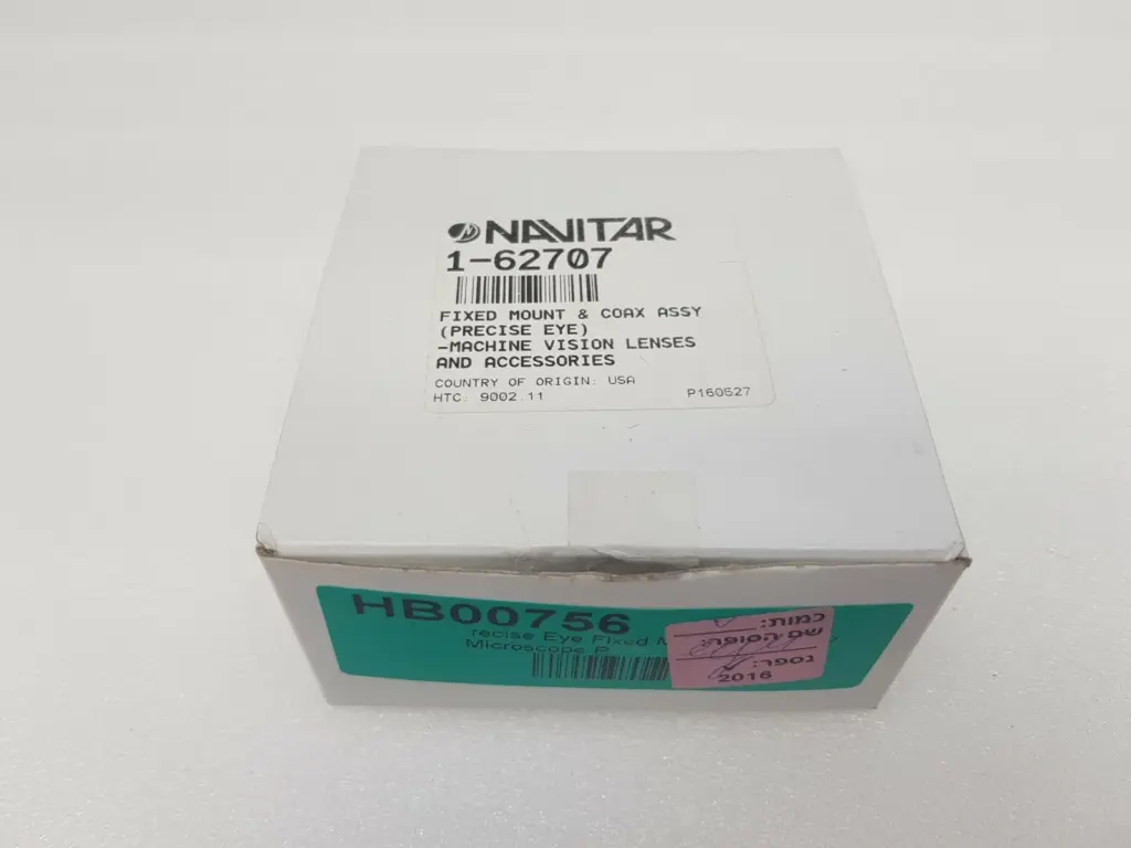 Navitar 1-62707 Precise Eye fixed mount and coax assembly in its original white box