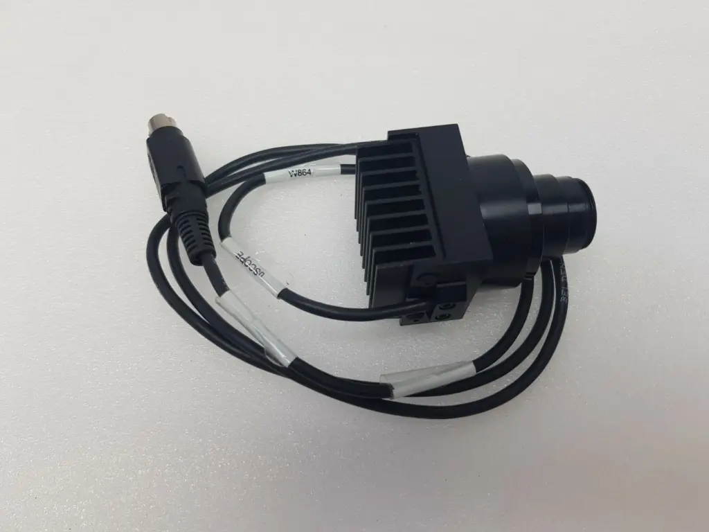 Navitar 12X BrightLight LED coax illuminator with finned heatsink block and cable