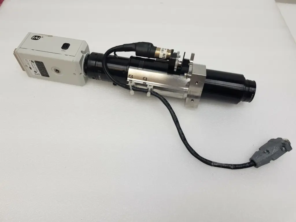 Navitar 12X zoom assembly with JAI CV-S3300 camera, motor bracket and cable