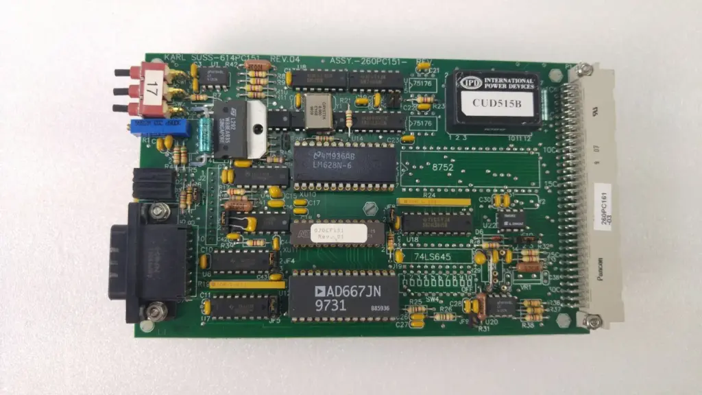 Karl Suss 614PC151 Rev.04 board, ASSY 260PC151, with LM628, AD667 and IPD CUD515B