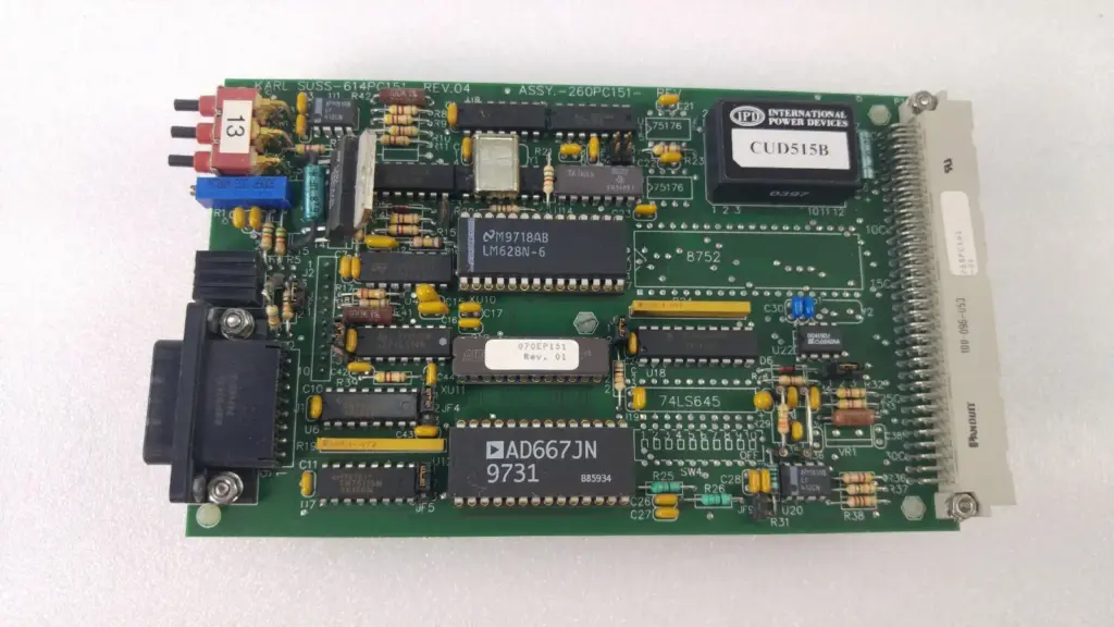 Karl Suss 614PC151 Rev.04 board, assy 260PC151, with LM628N-6, AD667JN and IPD CUD515B