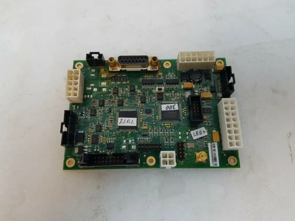 Lumenis Aquarius controller board EA-1107981, component side with D-sub, Altera MAX V and headers