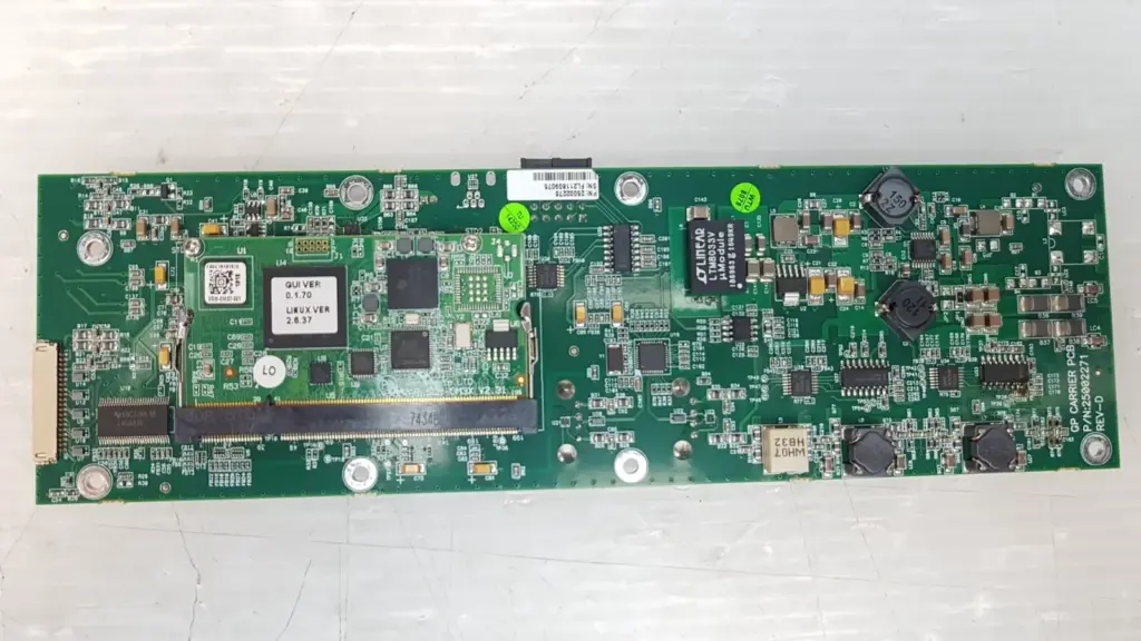 Lumenis GP carrier PCB 25002271 Rev-D, component side with Variscite VAR-SOM-OM37 module