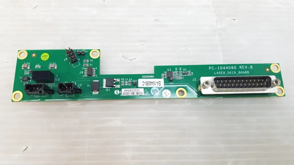 Lumenis laser deck board EA-1044080-C, PCB PC-1044080 Rev B, with 25-pin D-sub connector