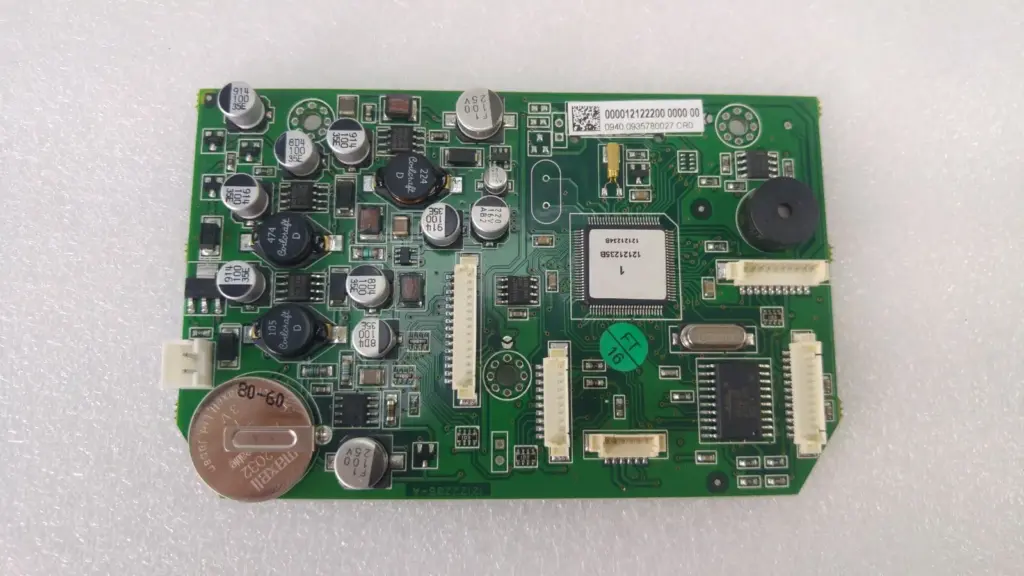 Mettler Toledo 12122205-A circuit board, component side with processor, CR2032 cell and buzzer