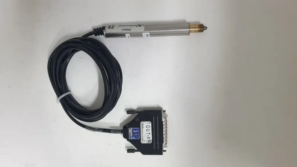 Newport TRA6CC motorized actuator with coiled cable and ESP compatible 25-pin D-sub connector