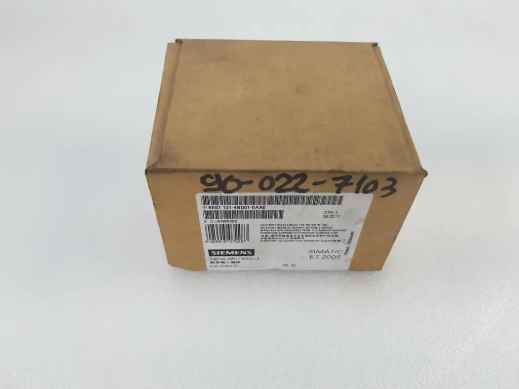 Siemens box for 6ES7 131-4BD01-0AA0 SIMATIC ET 200S digital input module 4 DI DC24V ST