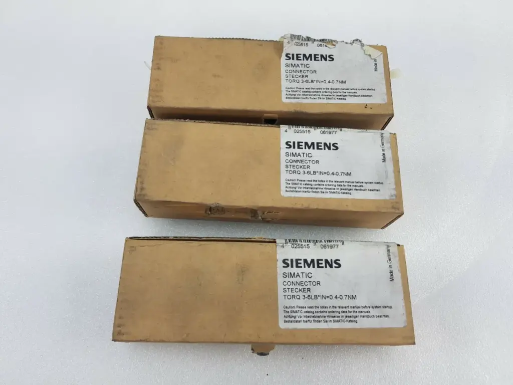 Three boxed Siemens SIMATIC S7-300 40-pin front connectors 6ES7392-1AM00-0AA0