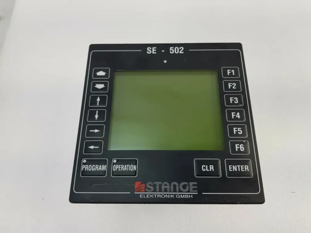Stange Elektronik SE-502 program controller front panel with LCD and F1-F6 keys