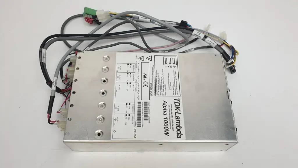 TDK-Lambda Alpha 1000W power supply J10077A with Lumenis cable harness connected