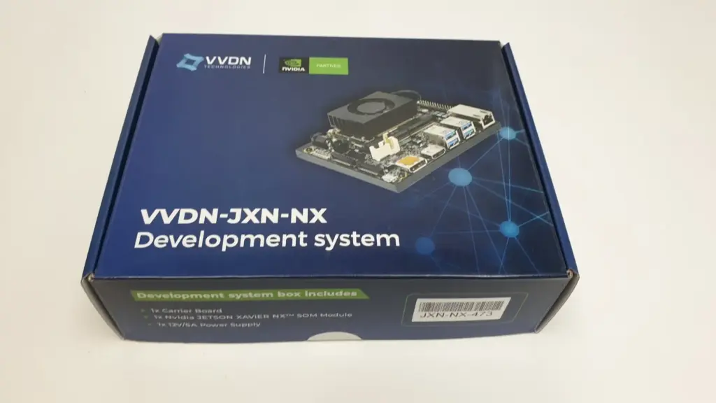 VVDN-JXN-NX development system box with NVIDIA Partner logo and JXN-NX-473 label